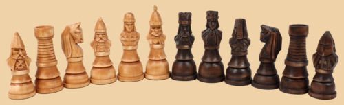 Шахматные фигуры Немцы (на подставках, с утяжелением)