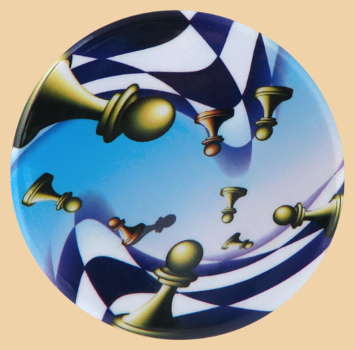 Магнит шахматный Абстракция (56 мм)