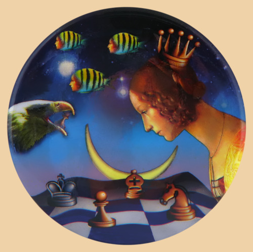 Магнит шахматный Волшебная ночь (56 мм)