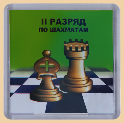 Магнит шахматный II Разряд (квадратный)