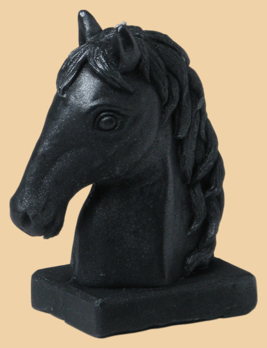 Свеча Бюст лошади (металлик)