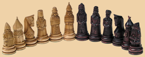 Шахматные фигуры Куликовская битва (с утяжелением)