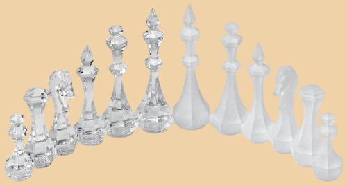 Шахматные фигуры Хрустальные