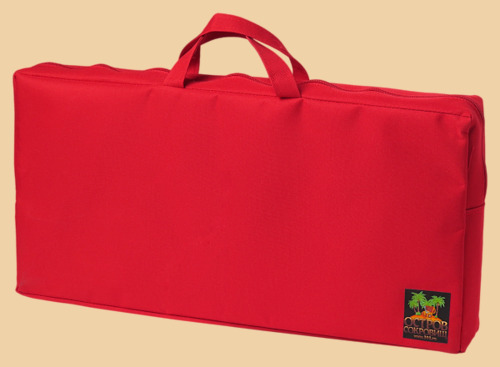 Сумка-чехол с ручками для нард или шахмат Красный (26 на 55 на 6 см)