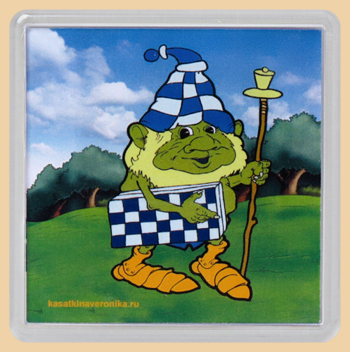 Магнит шахматный Карвин (квадратный)