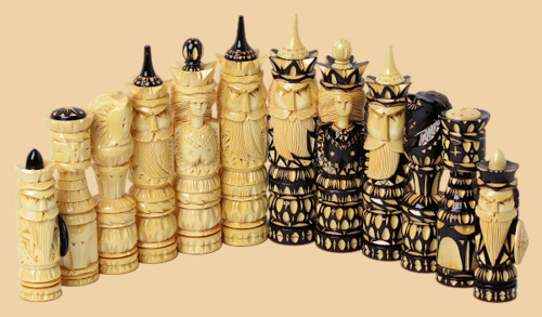 Шахматные фигуры Резьба 45 мм (для шахматного стола)