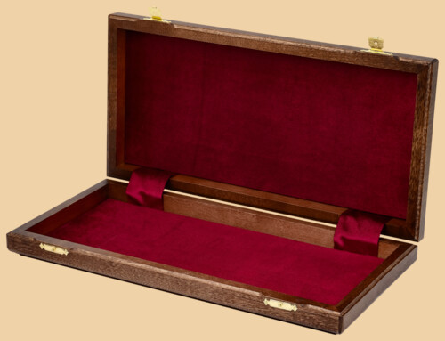 Шахматная доска складная Турнирная №1 (венге и дуб, клетка 4,5 см)