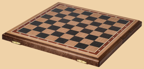 Шахматная доска складная Турнирная №1 (венге и дуб, клетка 4,5 см)
