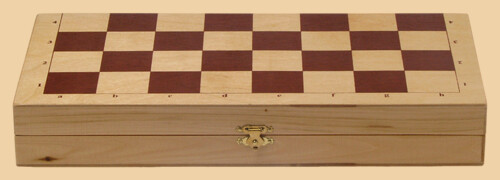 Шахматная доска складная Школьная (коричневые клетки)