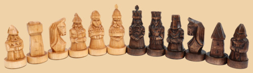 Шахматные фигуры Немцы малые (на подставках)