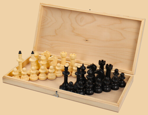 Шахматы Айвенго (тёмно-белые, чёрн клетки)