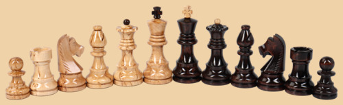 Шахматные фигуры Карельская берёза (средние)