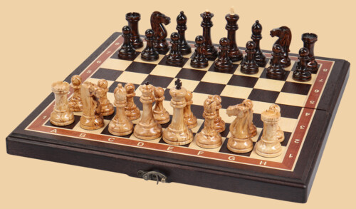 Шахматы Странствие №2 (венге-ясень, клетка 4 см)