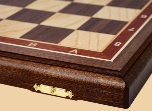 Шахматы Мегаполис (орех-ясень, клетка 5 см)