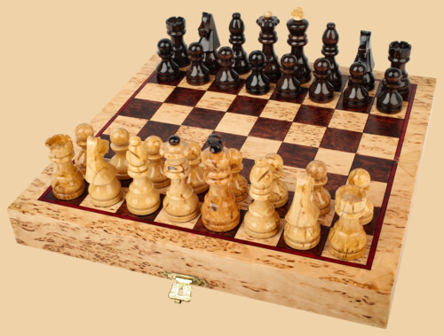 Шахматы Карельская берёза Тревел