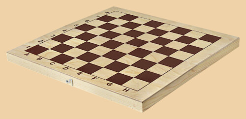 Шахматная доска складная Гроссмейстерская (коричневые клетки)
