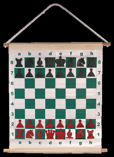 Шахматы демонстрационные складные магнитные в тубусе (70 на 73 см)