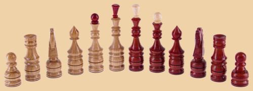 Шахматы Дубовые (большие, классические фигуры, дуб)