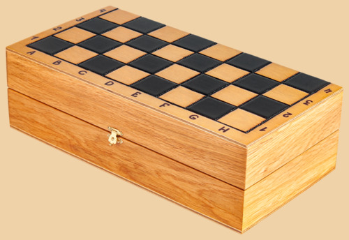 Шахматы Дубовые (малые, классические фигуры, дуб)