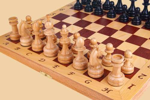 Шахматы Интарсия (махагон)